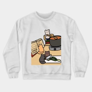 good soup cats Crewneck Sweatshirt